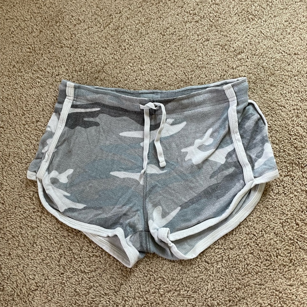 aeropostale grey camo pjs shorts